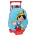 Mochila Escolar com Rodas Disney Vermelho Azul Claro (28 x 10 x 67 cm)