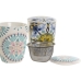 Kop met theefilter Home ESPRIT Blauw Wit Turkoois Mediterrane 340 ml (2 Stuks)