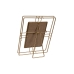 Fotolijsten Home ESPRIT Gouden Metaal Kristal 17,5 x 2,5 x 22,5 cm (12 Stuks)