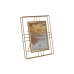 Fotolijsten Home ESPRIT Gouden Metaal Kristal 18,5 x 2,5 x 23,5 cm (12 Stuks)