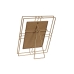 Fotolijsten Home ESPRIT Gouden Metaal Kristal 18,5 x 2,5 x 23,5 cm (12 Stuks)