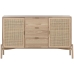 Credenza Home ESPRIT Rattan Abete 136 x 38 x 80 cm