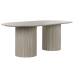 Eettafel Home ESPRIT Wit Beige Graniet Hout MDF 220 x 100 x 75 cm