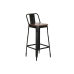 Taburete Home ESPRIT Negro Madera Metal 41 x 38 x 96 cm