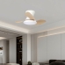 Ceiling Fan with Light Romimex White Natural