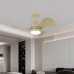 Ceiling Fan with Light Romimex White Natural