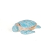 Decoratieve figuren Romimex Turkoois Schildpad 23 x 6 x 17 cm