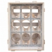 Suporte para garrafas Alexandra House Living Natural Madeira de abeto 43 x 32 x 33 cm 9 garrafas Caixa