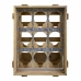 Range Bouteilles Alexandra House Living Naturel Bois d'épicéa 32 x 43 x 33 cm 9 bouteilles Caisse