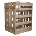 Range Bouteilles Alexandra House Living Naturel Bois d'épicéa 32 x 55 x 41 cm 16 bouteilles Caisse