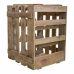 Range Bouteilles Alexandra House Living Naturel Bois d'épicéa 32 x 43 x 33 cm 9 bouteilles Caisse