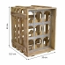 Portabottiglie Alexandra House Living Naturale Legno di abete 32 x 43 x 33 cm 9 bottiglie Scatola