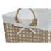 Basket spelset Home ESPRIT Wit Natuurlijk Metaal Modern 45 x 34 x 36 cm (3 Onderdelen)