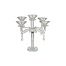 Candelabro Romimex Transparente Vidrio 23 x 28 x 23 cm