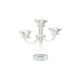 Candelabro Romimex Transparente Vidro 22 x 24 x 9 cm