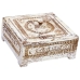 Caja-Joyero Alexandra House Living Blanco Gris Madera de mango 19 x 10 x 19 cm