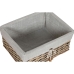 Conjunto de Cestas Home ESPRIT Bege Natural vime 47 x 35 x 55 cm 5 Peças