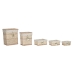 Juego de Cestas Home ESPRIT Verde Beige Natural Mimbre 47 x 35 x 55 cm 5 Piezas