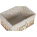 Set di Cestini Home ESPRIT Verde Beige Naturale vimini 47 x 35 x 55 cm 5 Pezzi