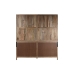 Display Stand Home ESPRIT Hvid Krystal Mangotræ 200 x 45 x 230 cm