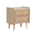 Table de Nuit Home ESPRIT Naturel Rotin Bois de paulownia 40 x 30 x 48 cm