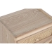 Mesa de Cabeceira Home ESPRIT Natural Rotim Madeira de paulónia 40 x 30 x 48 cm