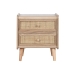 Comodino Home ESPRIT Naturale Rattan Legno di paulownia 40 x 30 x 48 cm