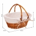 Cesta de Piquenique Alexandra House Living vime Madeira de salgueiro 40 x 32 x 17 cm