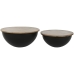 Set of 2 tables Home ESPRIT Metalli Mangopuu 60 x 60 x 28 cm