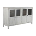 Sidebord Home ESPRIT Hvit Krystall Treverk av mangotre 175 x 45,2 x 105 cm