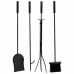 Utensílios para a Lareira Alexandra House Living Preto Ferro 27 x 75 x 31 cm