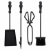 Fireplace Utensils Alexandra House Living Black Iron 18 x 60 x 18 cm