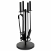 Utensili da Camino Alexandra House Living Nero Ferro 22 x 48 x 22 cm