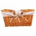 Cesta de Picnic Alexandra House Living Mimbre Madera de sauce 38 x 30 x 17 cm