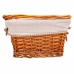 Cesta de Picnic Alexandra House Living Mimbre Madera de sauce 38 x 30 x 17 cm