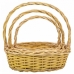 Set de basket Alexandra House Living osier Bois de saule Naturel 3 Pièces