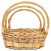 Set de basket Alexandra House Living osier Bois de saule Naturel 3 Pièces