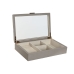 Caja-Joyero Home ESPRIT Beige Cristal 29,5 x 19,5 x 6 cm