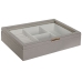 Caja-Joyero Home ESPRIT Beige Cristal 29,5 x 19,5 x 6 cm