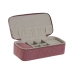 Boîte à bijoux Home ESPRIT Crème Magenta 20,5 x 10 x 6 cm (2 Pièces)