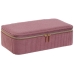 Caja-Joyero Home ESPRIT Crema Magenta 20,5 x 10 x 6 cm (2 Piezas)