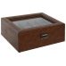 Caja-Joyero Home ESPRIT Marrón Cristal 26 x 20 x 9 cm