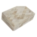 Box-Schmuckkästchen Home ESPRIT Knochen Mango-Holz 18 x 13 x 7,7 cm (2 Stücke)