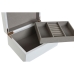 Box-Schmuckkästchen Home ESPRIT Weiß Creme Holz Holz MDF 20 x 15,5 x 9,5 cm