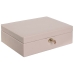 Jewelry box Home ESPRIT Light Pink 27 x 19 x 9 cm