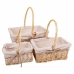 Set de basket Alexandra House Living osier Bois de saule Naturel 3 Pièces