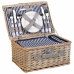 Cesta de Picnic Alexandra House Living Gris Natural Mimbre