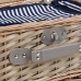 Cesta de Picnic Alexandra House Living Gris Natural Mimbre