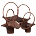 Basket set Alexandra House Living wicker Willow wood 4 Pieces