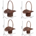 Basket set Alexandra House Living wicker Willow wood 4 Pieces